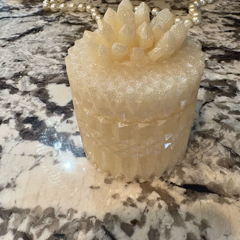 Glitter Resin Trinket Jar